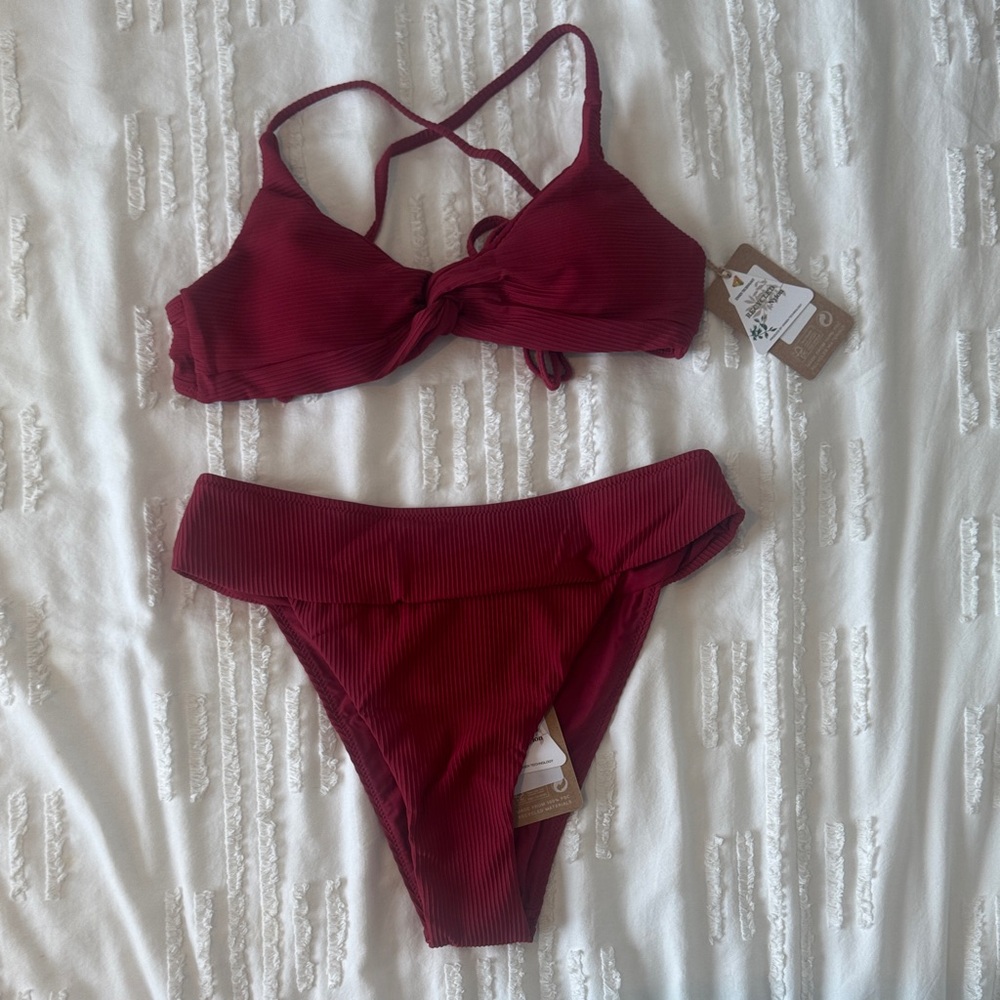 Berlook Burgundy Bikini Set